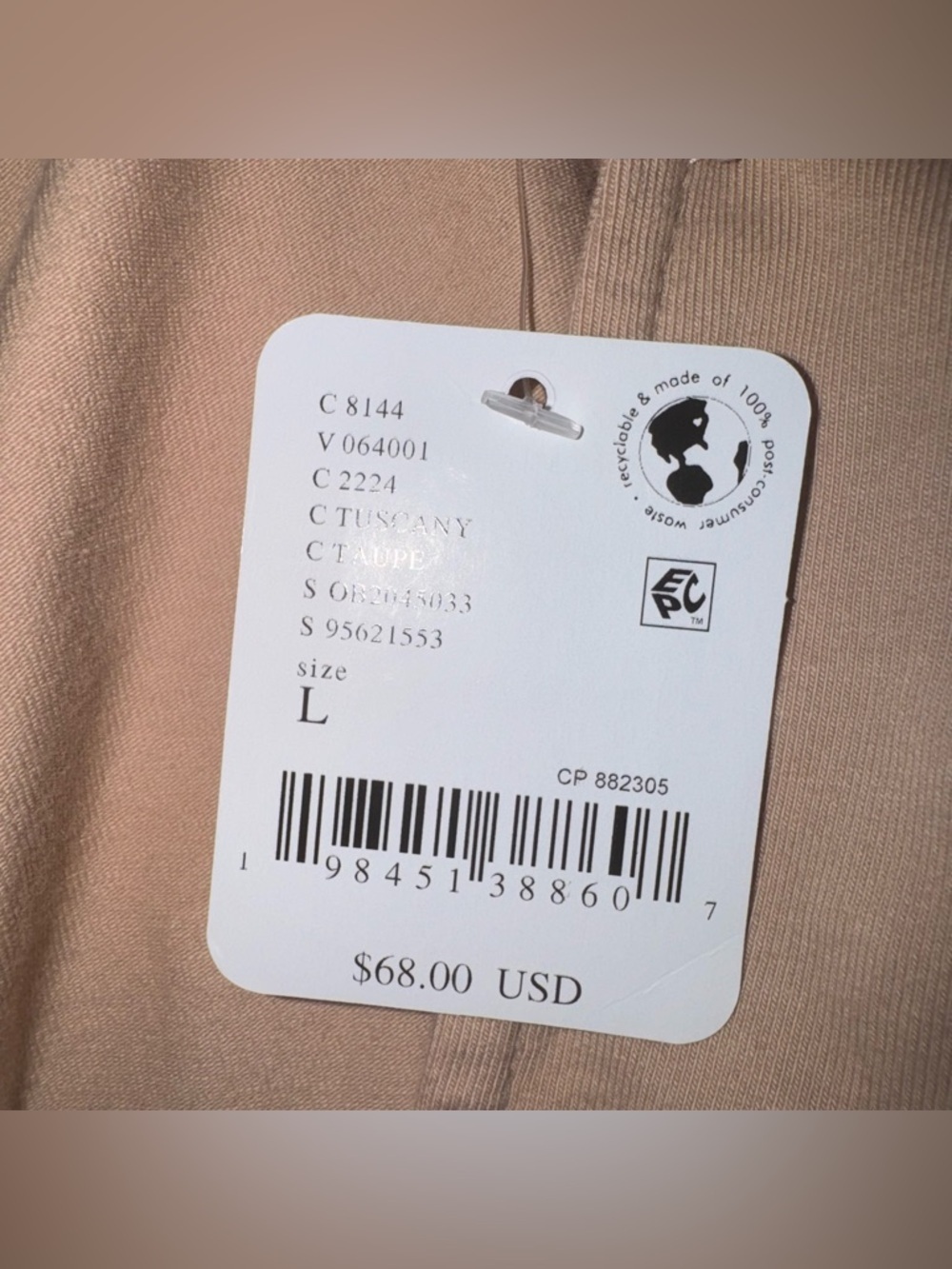 NWT FREE PEOPLE Free-est Onda Drop-Waist Long Sleeve Mini Dress Neutral Size L - Picture 15 of 16
